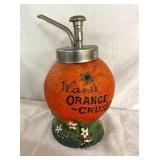 SIDE 2 WARDS ORANGE CRUSH DISPENSER 