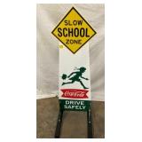 COKE FISHTAIL SIDEWALK SIGN 