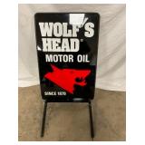 WOLF HEAD SIDEWALK SIGN 
