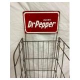 CLOSE UP VIEW W/DR.PEPPER RACK SIGN 