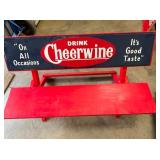 W/CONTEMPORARY EMB. CHEERWINE SIGN 