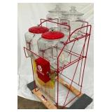 RIGHTSIDE VIEW 4 JAR LANCE RACK