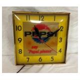 PEPSI "SAY PEPSI PLEASE" CLOCK