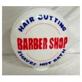 12X13 MILK GLASS BARBER SHOP GLOBE