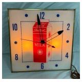 SEALTEST MILK LIGHTED CLOCK