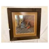 SIGNED TED F. HINSON 1977 FRAMED PICTURE