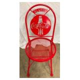 WROUGHT IRON COCA-COLA CHAIRS