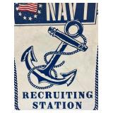 W/ANCHOR & AMERICAN FLAG 