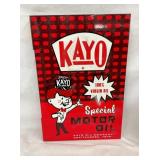 CLOSE UP VIEW CONTEMPORARY SIGN W/MAN 