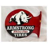 ARMSTRONG RHINO FLEX TIRES FLANGE SIGN 