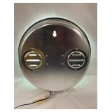 BACK VIEW MERCURY SALES/SERVICE CLOCK 