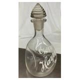 WHISKEY BOTTLE W/EMB. LETTERING 