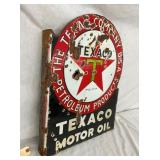 PORC. TEXACO MOTOR OIL FLANGE SIGN