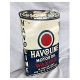 PORC. HAVOLINE OIL CAN SIGN 12X20