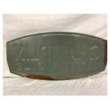 BACKSIDE CHAMPLIN OILS SIGN EMB.