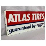 ATLAS TIERS STANDARD OIL SIGN 22X11