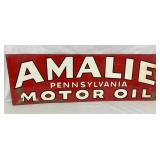 AMALIE MOTOR OIL SIGN 36X12