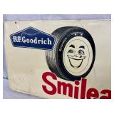 1958 BF GOODRICH SMILEAGE SIGN 28X14