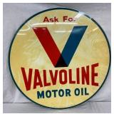 30IN 1960 VALVOLINE MOTOR OIL SIGN