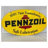 1974 DS PENNZOIL LUBRICATION SIGN