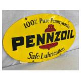 1974 DS PENNZOIL LUBRICATION SIGN