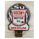 PORC. SOCONY PUMP PADDLE SIGN 8X12