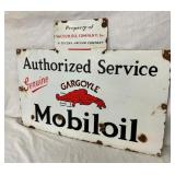 MOBILOIL RACK SIGN
