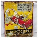 EARLY EMB. TIN PERFECT CIRCLE PISTONS