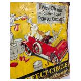 EARLY EMB. TIN PERFECT CIRCLE PISTONS