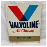 VALVOLINE ALL CLIMATE OIL SIGN 32X41