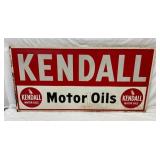 EMB. KENDALL MOTOR OILS SIGN 72X36