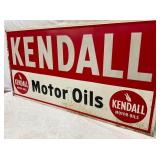 EMB. KENDALL MOTOR OILS SIGN 72X36