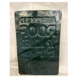 BACKVIEW DEALER MOWER SIGN