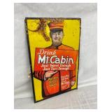 DRINK MT. CABIN EMB. TACKER SIGN