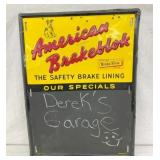 EMB. AMERICAN BRAKEBLOCK MENU BOARD
