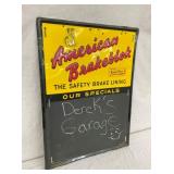 EMB. AMERICAN BRAKEBLOCK MENU BOARD
