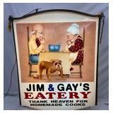 OTHERSIDE LIGHTED EATERY SIGN