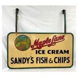 MAPLE LANE DS ICE CREAM SWINGER SIGN