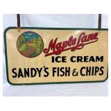 MEASURES 48X26 WOODEN SIGN