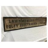 WOODEN SIGN MEASURES 62X13