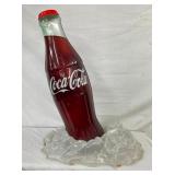 LARGE COKE BOTTLE ON ICE STORE DISPLAY
