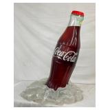 LARGE COKE BOTTLE ON ICE STORE DISPLAY