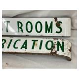 PORC. COKE RESTOOM,LUBRICATION SIGNS