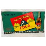 EMB. RC COLA TIN SIGN 28X15