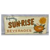 SUN-RISE BEVERAGES SIGN 28X12