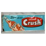 EMB .ORANGE CRUSH SIGN 30X12