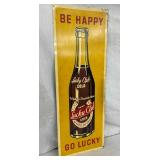 VERTICAL CLUB COLA TIN SIGN 10X27
