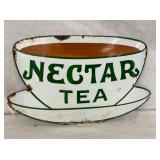 EARLY DIECUT NECTAR TEA SIGN