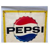 PEPSI COLA PLEASE SIGN W/ CAP 27X30