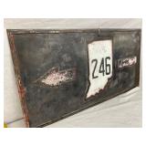 EARLY EMB. 246 ARROW STREET SIGN 40X20